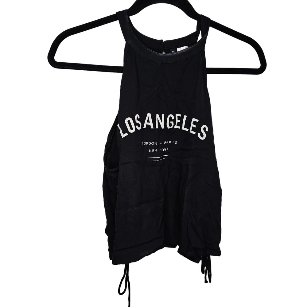 H&M Black Size 8 S/M Los Angeles Halter Top